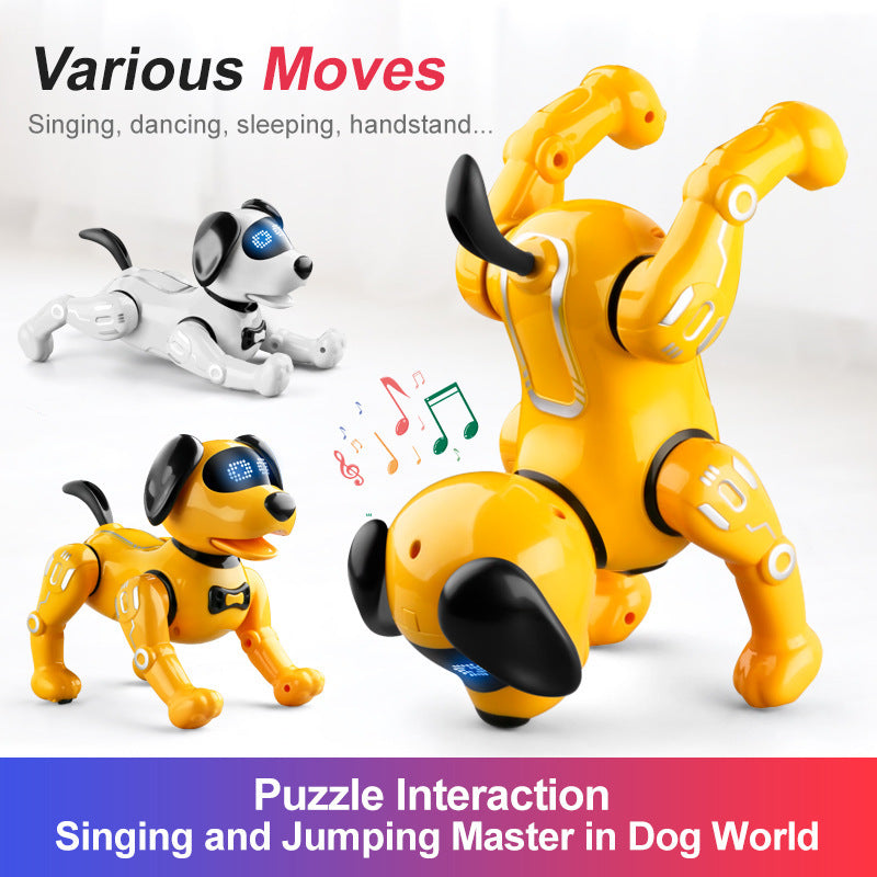 Smart Remote Control Robot Dog Children’s Early Educational Toy Parent-Child Puzzle Interaction Electronic Pet Sing Dog Kid Gift