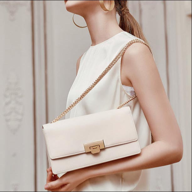 Leather Chain Women’s Fashion Shoulder Small Design Bag